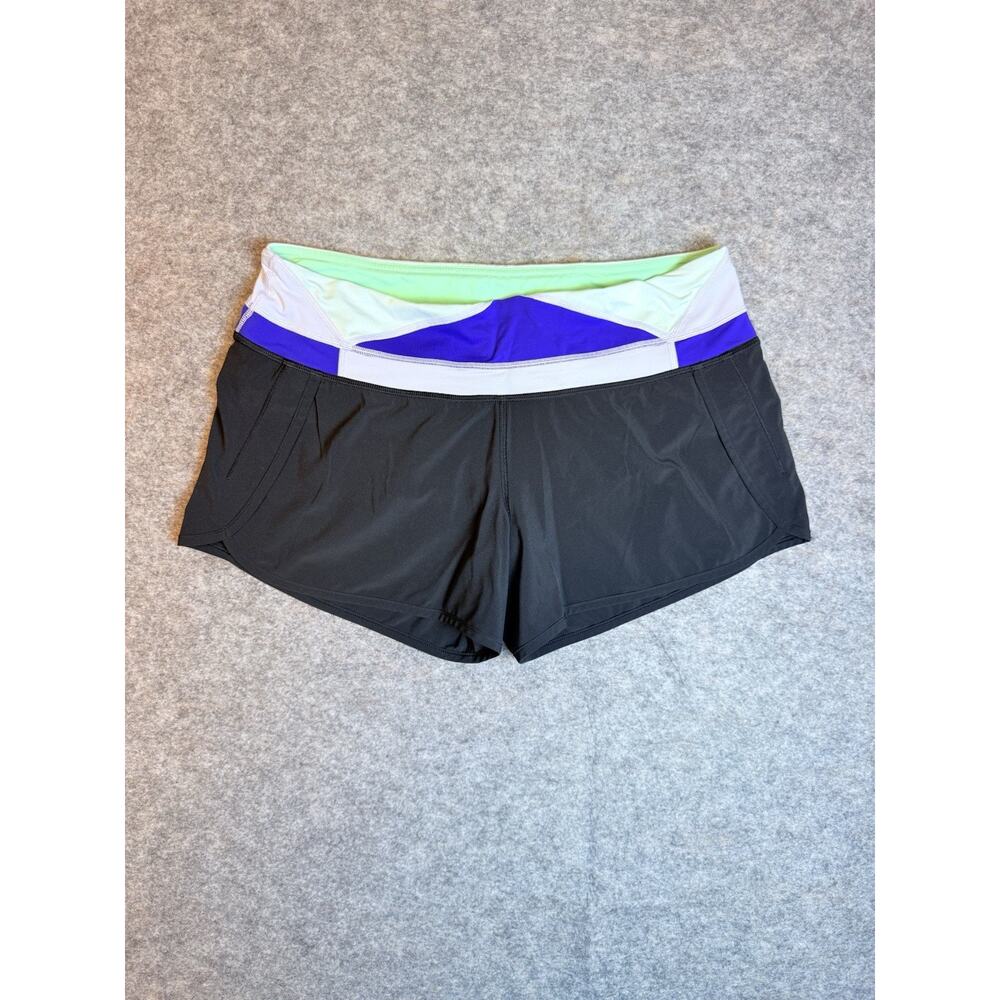 Lululemon Shorts Womens Size 8 Black Running Athleisure Gym Jogging